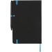 Carnet de notes M Noir Edge, carnet avec stylo publicitaire