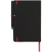 Carnet de notes M Noir Edge, carnet avec stylo publicitaire