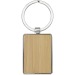 Miniature du produit Porte-clés personnalisable rectangulaire en bambou 3