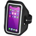 Bracelet réfléchissant pour smartphone avec étui transparent Haile, Pochette de téléphone portable publicitaire