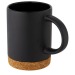 Tasse Neiva de 425ml en céramique avec base en liège, Accessoire en liège publicitaire