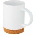 Tasse Neiva de 425ml en céramique avec base en liège, Accessoire en liège publicitaire