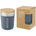Gobelet Lagan 300ml acier inoxydable avec isolation par le vide et couche de cuivre, couvercle en bambou, mug et gobelet à couvercle publicitaire
