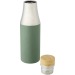 Bouteille de 540ml en acier inoxydable avec cuivre et isolation par le vide avec couvercle en bambou cadeau d’entreprise