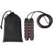 Corde à sauter Austin souple dans une pochette en PET recyclé cadeau d’entreprise