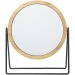 Miroir à pied Hyrra en bambou, Accessoire de maquillage publicitaire