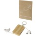 Câble de chargement Reel porte-clés en bambou rétractable 6-en-1 cadeau d’entreprise