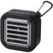 Haut-parleur solaire Bluetooth® Solo de 3 W IPX5 en plastique recyclé certifié RCS avec mousqueton cadeau d’entreprise