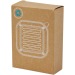 Haut-parleur solaire Bluetooth® Solo de 3 W IPX5 en plastique recyclé certifié RCS avec mousqueton, objet solaire publicitaire