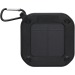 Haut-parleur solaire Bluetooth® Solo de 3 W IPX5 en plastique recyclé certifié RCS avec mousqueton, objet solaire publicitaire
