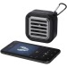 Haut-parleur solaire Bluetooth® Solo de 3 W IPX5 en plastique recyclé certifié RCS avec mousqueton cadeau d’entreprise