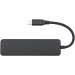 Adaptateur multimédia en plastique recyclé Loop RCS USB 2.0-3.0 avec port HDMI, Hub publicitaire