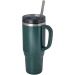 Mug isotherme Melbourne 1200ml certifié RCS avec paille, Mug isotherme publicitaire