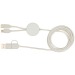Câble 5 en 1 Chechia en plastique recyclé de 150 cm pour la synchronisation des données et la charge rapide de 27 W avec d? cadeau d’entreprise