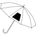 Miniature du produit Parapluie transparent avec poignée alu courbée 2