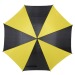 Parapluie automatique bicolore à poignée arrondie, parapluie standard publicitaire