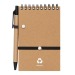 Carnet à spirale recyclé avec stylo cadeau d’entreprise