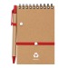 Carnet à spirale recyclé avec stylo, gadget écologique recyclé ou bio publicitaire