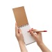 Carnet à spirale recyclé avec stylo, gadget écologique recyclé ou bio publicitaire