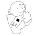Peluche ours polaire Lars, peluche publicitaire