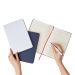 Carnet A5 à couverture rigide, élastique ton sur ton, Carnet à couverture rigide publicitaire