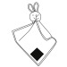 Lapin snuggle madita, doudou publicitaire