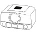 Enregistreur radio-cd diner, radio publicitaire