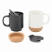 Mug en céramique 350ml avec couvercle, mug et gobelet à couvercle publicitaire