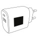 Adaptateur USB avec veilleuse ENDLESS POWER, prise USB publicitaire