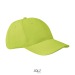 Casquette 6 pans APOLLO, textile Sol's publicitaire