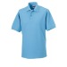 Polo polycoton blanc Workwear Russell, Textile Russell publicitaire
