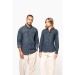 Chemise denim manches longues Kariban cadeau d’entreprise