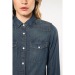 Chemise Denim Manches Longues Femme Kariban cadeau d’entreprise