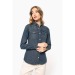 Chemise Denim Manches Longues Femme Kariban, Chemise en jean publicitaire