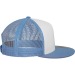 Casquette snapback trucker bicolore, Casquette à visière plate publicitaire