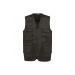 Gilet polycoton multipoches doublé unisexe, Gilet ou veste reporter multi-poches publicitaire