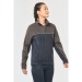 Veste micropolaire bicolore écoresponsable unisexe, veste de travail publicitaire