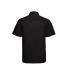 Popeline en polyester/coton. Facile dentretien, repassage minimum. 7 boutons ton sur ton., Chemise manches courtes publicitaire