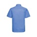 Popeline en polyester/coton. Facile dentretien, repassage minimum. 7 boutons ton sur ton., Chemise manches courtes publicitaire