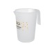 PICHET, POT, EN POLYPROPYLENE PP 110 cl RAS BORD, pichet doseur et verre doseur publicitaire