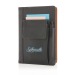 Carnet de notes avec pochette pour téléphone, Carnet à couverture rigide publicitaire