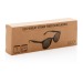 Lunettes de soleil écologiques en fibre de paille, lunette de soleil publicitaire
