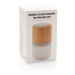 Enceinte 3W bambou avec lumière d'ambiance, Enceinte en bois ou bambou publicitaire