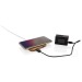 Chargeur sans fil 10W et avec ports USB en bambou FSC® cadeau d’entreprise