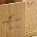 Chargeur sans fil 10W en bambou FSC® Calgary cadeau d’entreprise