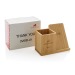 Chargeur sans fil 10W en bambou FSC® Calgary cadeau d’entreprise