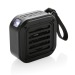 Enceinte 3W solaire en plastique recyclé RCS Sunwave, produit High-Tech écologique, bio, recyclé lié au développement durable publicitaire