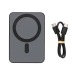 Powerbank magnétique 5000mAh en plastique RCS, Batterie de secours ou powerbank publicitaire