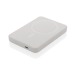 Powerbank magnétique 5000mAh en plastique RCS, Batterie de secours ou powerbank publicitaire