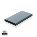 Powerbank 4000mAh en plastique recyclé/aluminium RCS, Batterie de secours ou powerbank publicitaire